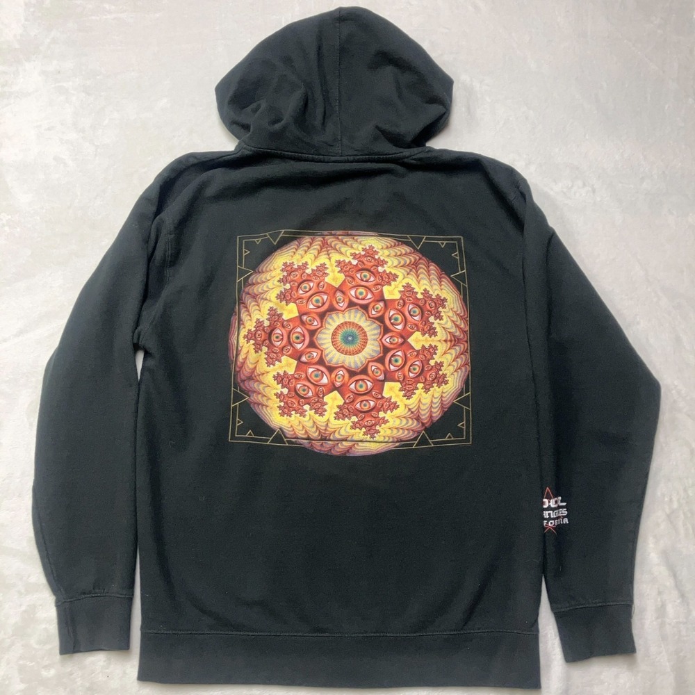 Tool Band Hoodie Mens M Black Full Zip Sweatshirt Tour Merch Los Angeles 2023